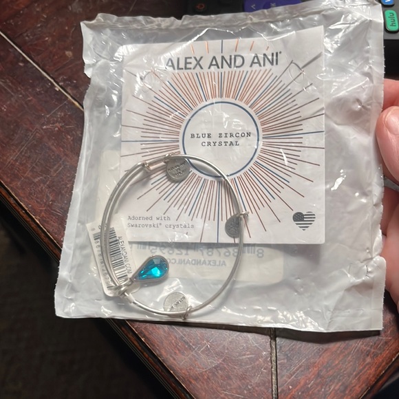 Alex and Ani Blue Zircon Crystal Bracelet - Picture 1 of 1